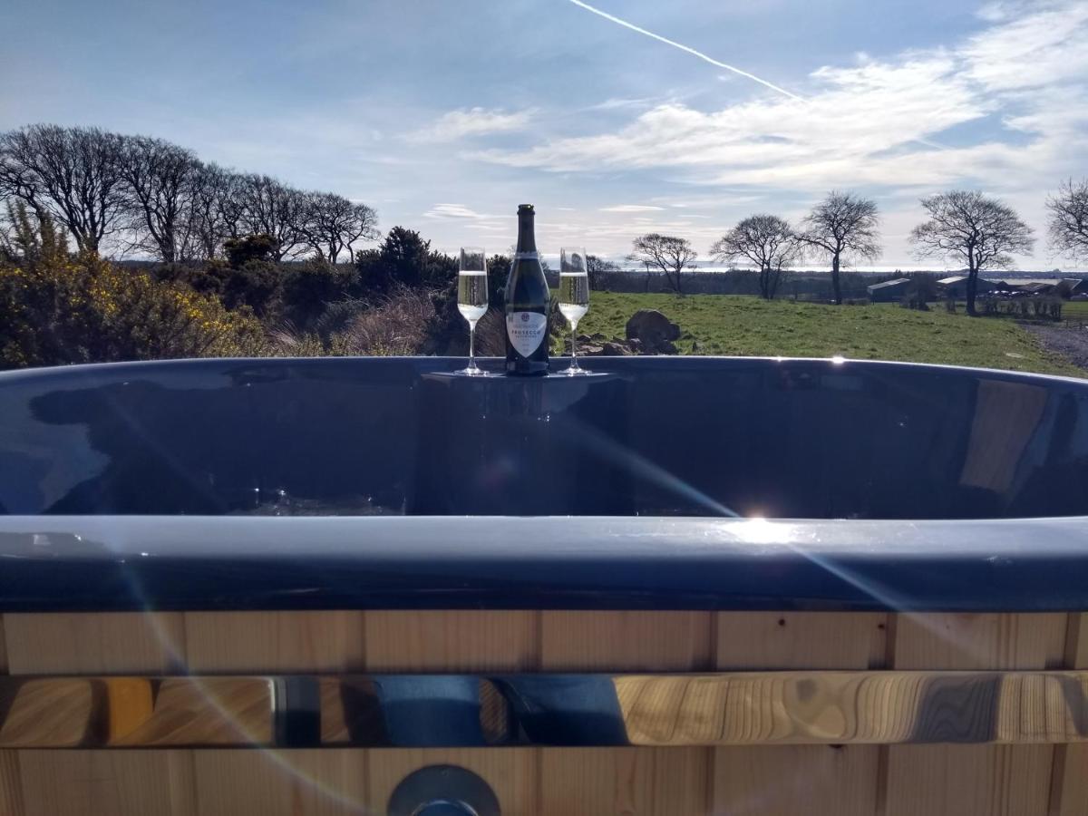 Cleeves Cabins Ailsa Luxury Lodge With Hot Tub Dalry  Exterior foto