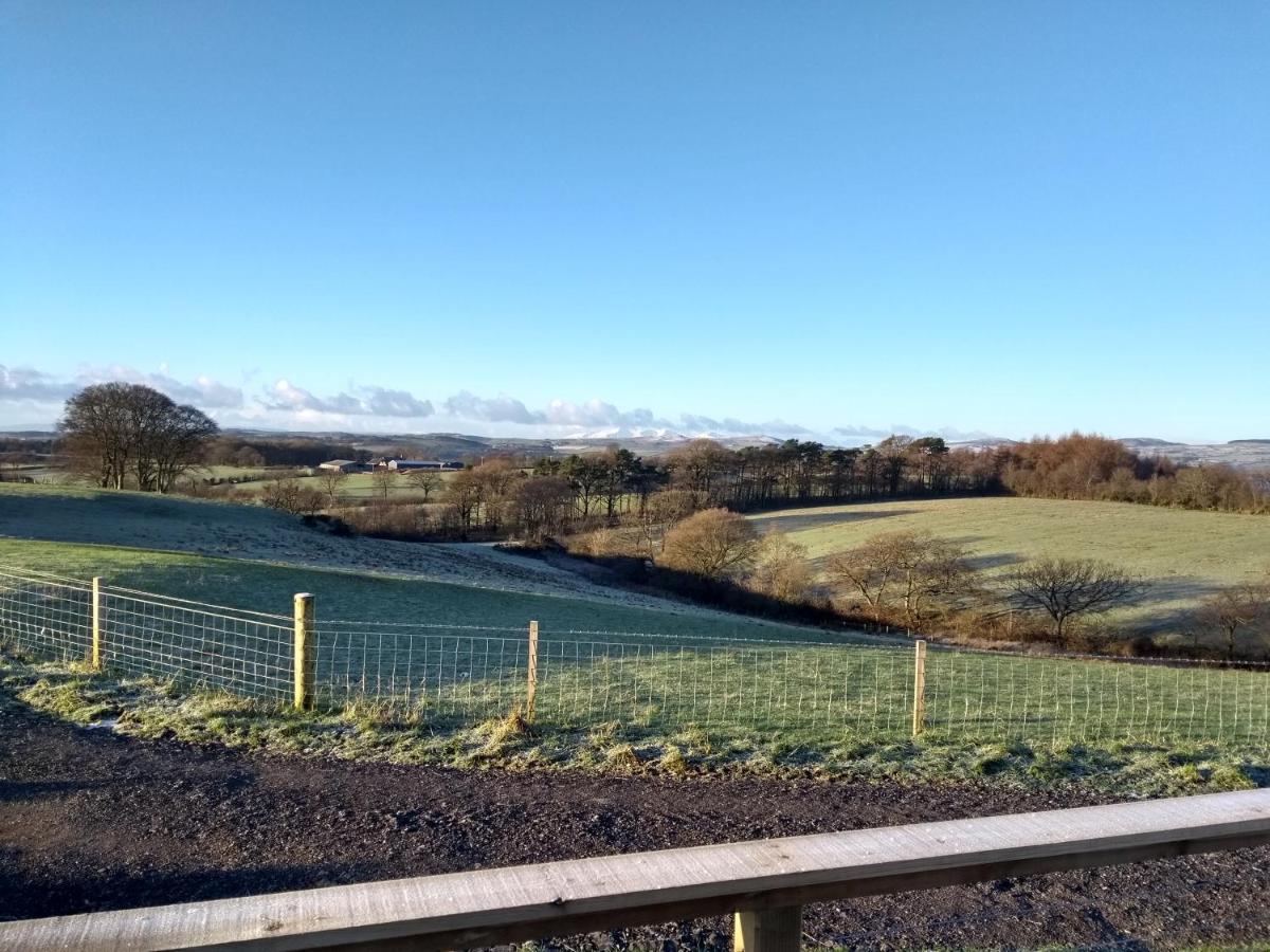 Cleeves Cabins Ailsa Luxury Lodge With Hot Tub Dalry  Exterior foto