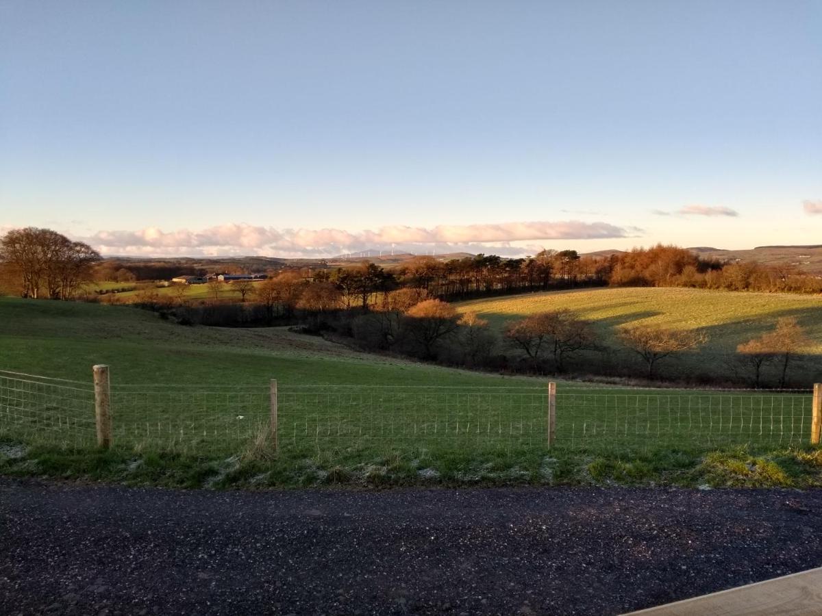 Cleeves Cabins Ailsa Luxury Lodge With Hot Tub Dalry  Exterior foto